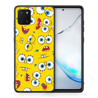 Thumbnail for Θήκη Samsung Note 10 Lite Sponge PopArt από τη Smartfits με σχέδιο στο πίσω μέρος και μαύρο περίβλημα | Samsung Note 10 Lite Sponge PopArt case with colorful back and black bezels