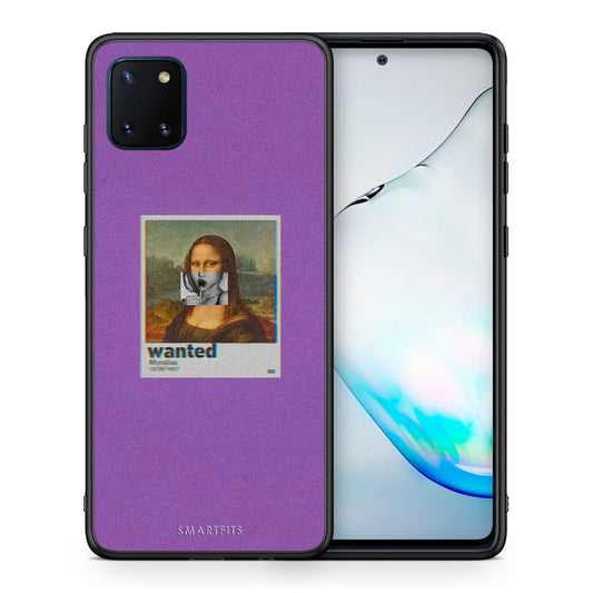 Θήκη Samsung Note 10 Lite Monalisa Popart από τη Smartfits με σχέδιο στο πίσω μέρος και μαύρο περίβλημα | Samsung Note 10 Lite Monalisa Popart case with colorful back and black bezels