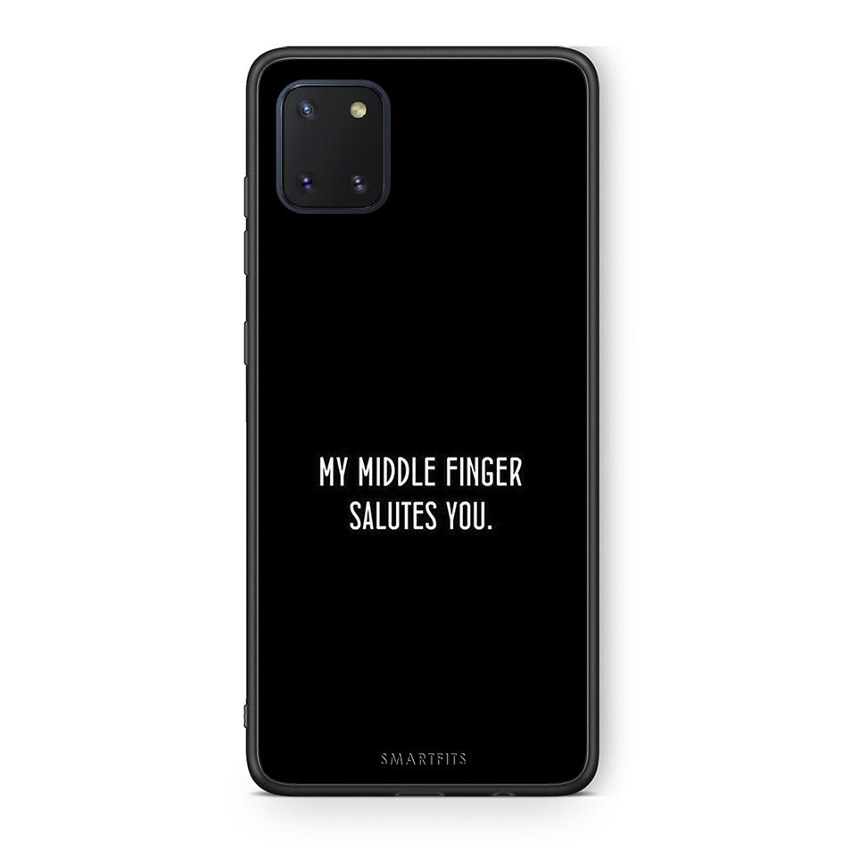 Samsung Note 10 Lite Salute θήκη από τη Smartfits με σχέδιο στο πίσω μέρος και μαύρο περίβλημα | Smartphone case with colorful back and black bezels by Smartfits