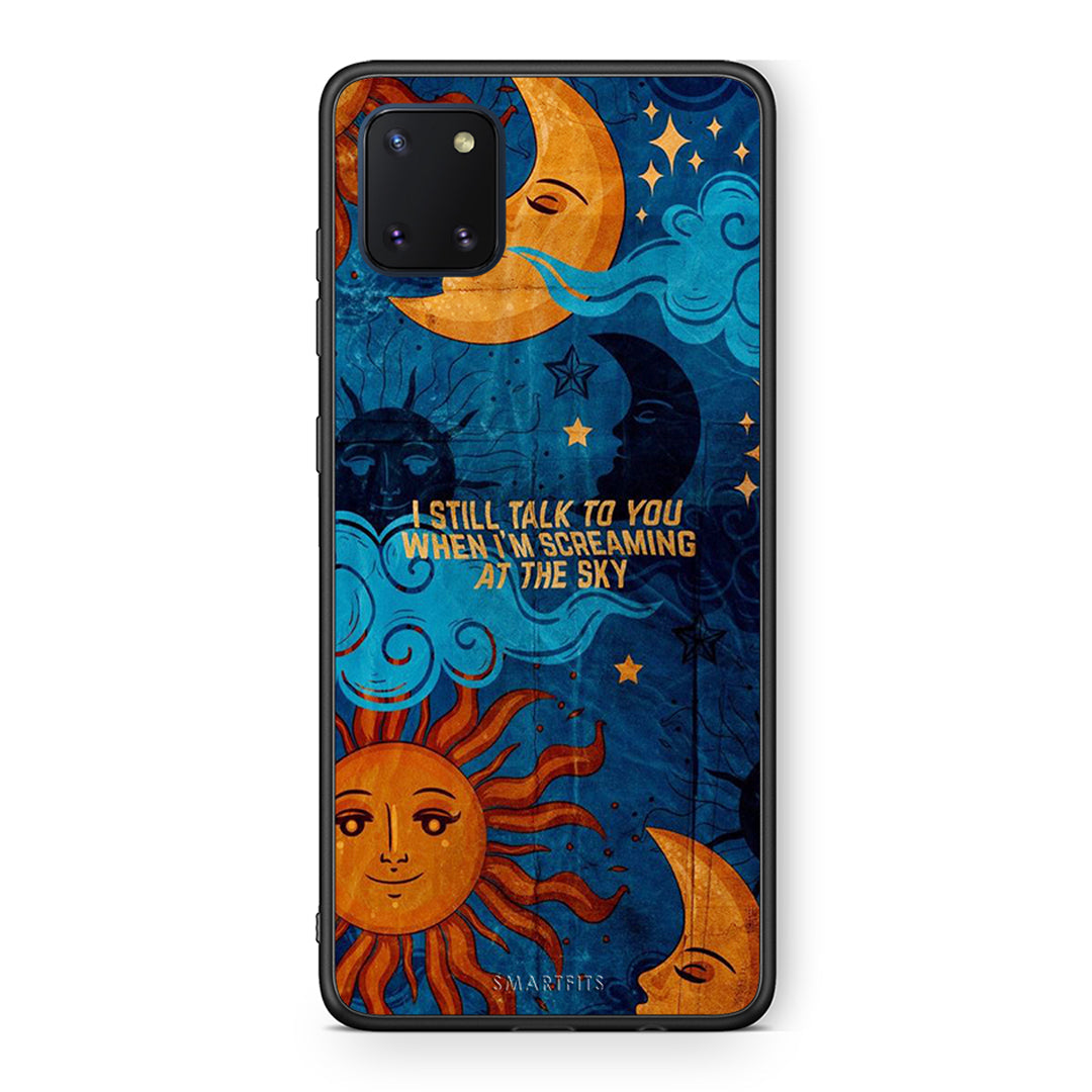 Samsung Note 10 Lite Screaming Sky θήκη από τη Smartfits με σχέδιο στο πίσω μέρος και μαύρο περίβλημα | Smartphone case with colorful back and black bezels by Smartfits