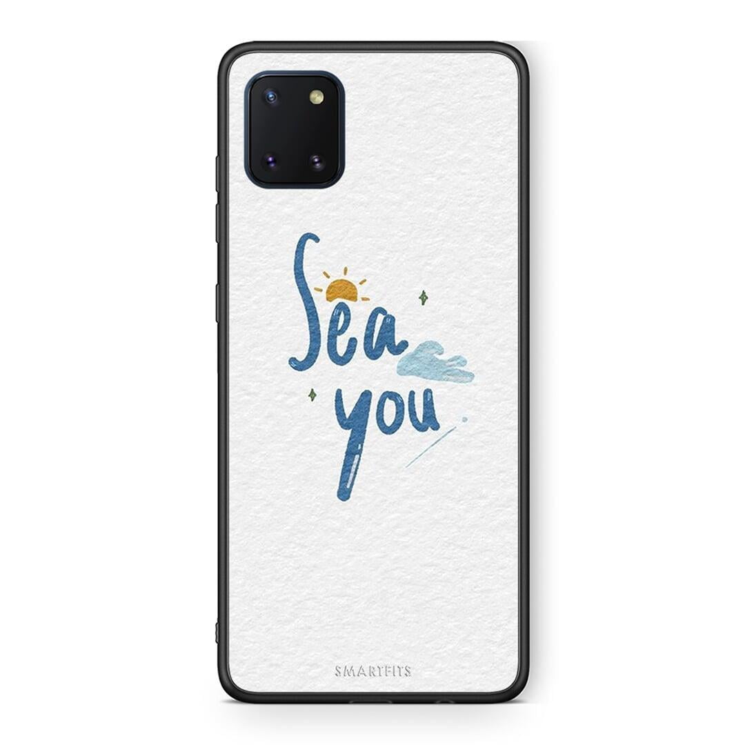 Samsung Note 10 Lite Sea You Θήκη από τη Smartfits με σχέδιο στο πίσω μέρος και μαύρο περίβλημα | Smartphone case with colorful back and black bezels by Smartfits