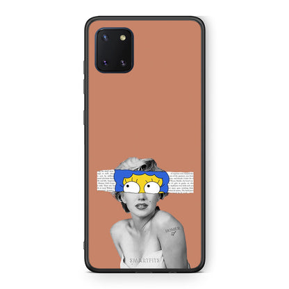 Samsung Note 10 Lite Sim Merilyn θήκη από τη Smartfits με σχέδιο στο πίσω μέρος και μαύρο περίβλημα | Smartphone case with colorful back and black bezels by Smartfits