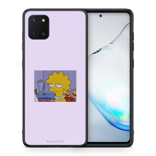 Θήκη Samsung Note 10 Lite So Happy από τη Smartfits με σχέδιο στο πίσω μέρος και μαύρο περίβλημα | Samsung Note 10 Lite So Happy case with colorful back and black bezels