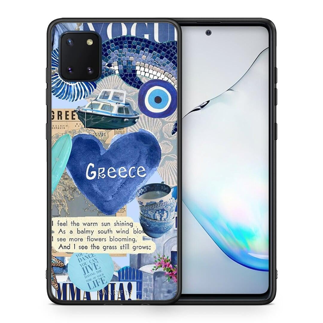 Θήκη Samsung Note 10 Lite Summer In Greece από τη Smartfits με σχέδιο στο πίσω μέρος και μαύρο περίβλημα | Samsung Note 10 Lite Summer In Greece case with colorful back and black bezels