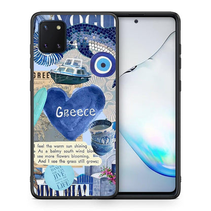 Θήκη Samsung Note 10 Lite Summer In Greece από τη Smartfits με σχέδιο στο πίσω μέρος και μαύρο περίβλημα | Samsung Note 10 Lite Summer In Greece case with colorful back and black bezels