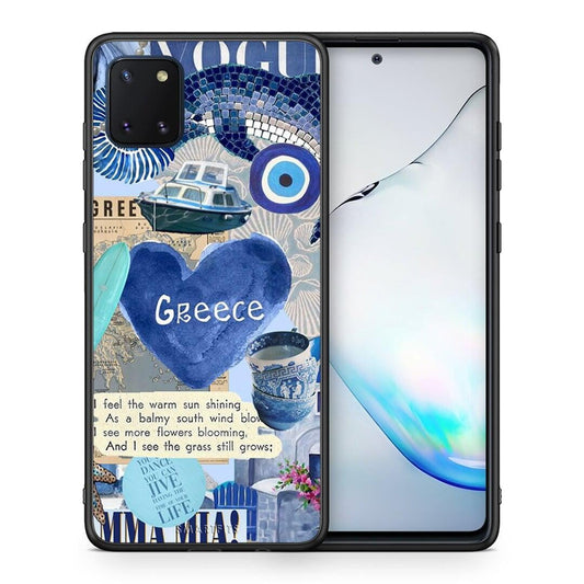 Θήκη Samsung Note 10 Lite Summer In Greece από τη Smartfits με σχέδιο στο πίσω μέρος και μαύρο περίβλημα | Samsung Note 10 Lite Summer In Greece case with colorful back and black bezels