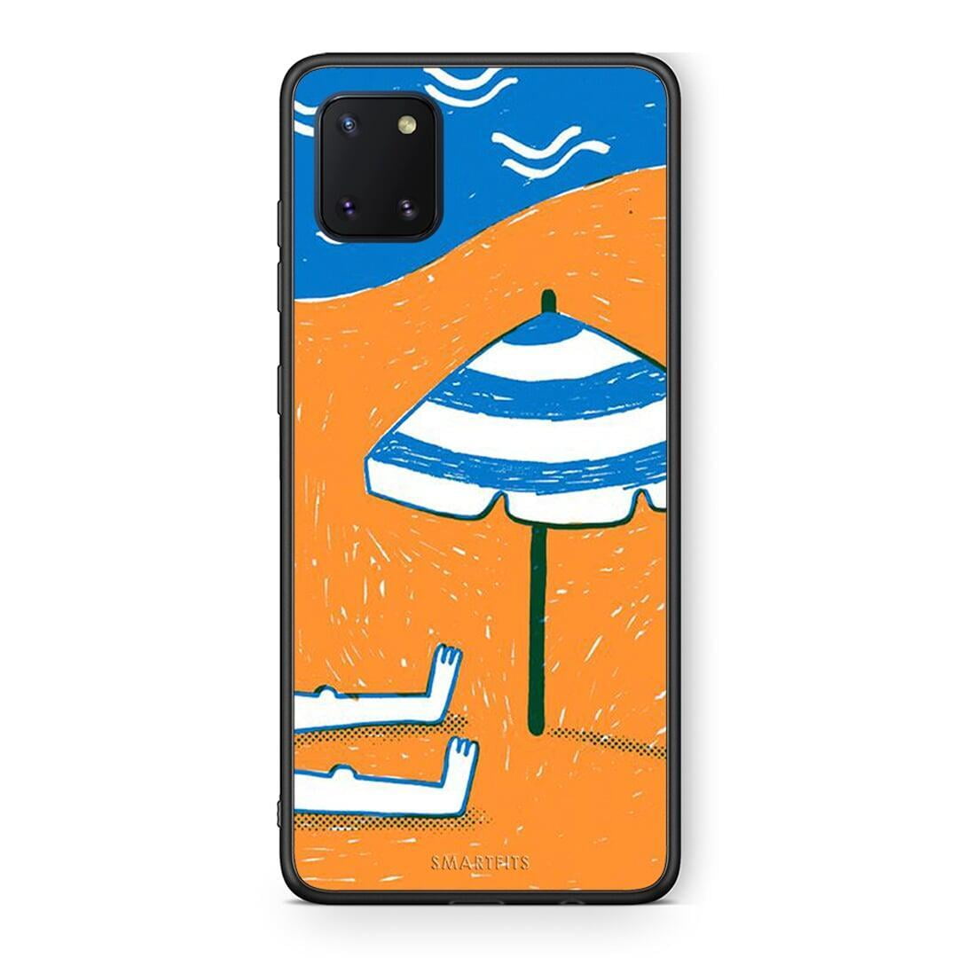 Samsung Note 10 Lite Summering Θήκη από τη Smartfits με σχέδιο στο πίσω μέρος και μαύρο περίβλημα | Smartphone case with colorful back and black bezels by Smartfits