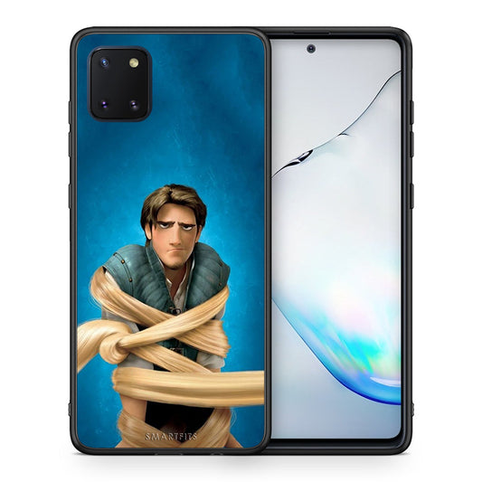 Θήκη Αγίου Βαλεντίνου Samsung Note 10 Lite Tangled 1 από τη Smartfits με σχέδιο στο πίσω μέρος και μαύρο περίβλημα | Samsung Note 10 Lite Tangled 1 case with colorful back and black bezels