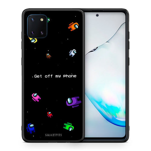 Θήκη Samsung Note 10 Lite AFK Text από τη Smartfits με σχέδιο στο πίσω μέρος και μαύρο περίβλημα | Samsung Note 10 Lite AFK Text case with colorful back and black bezels