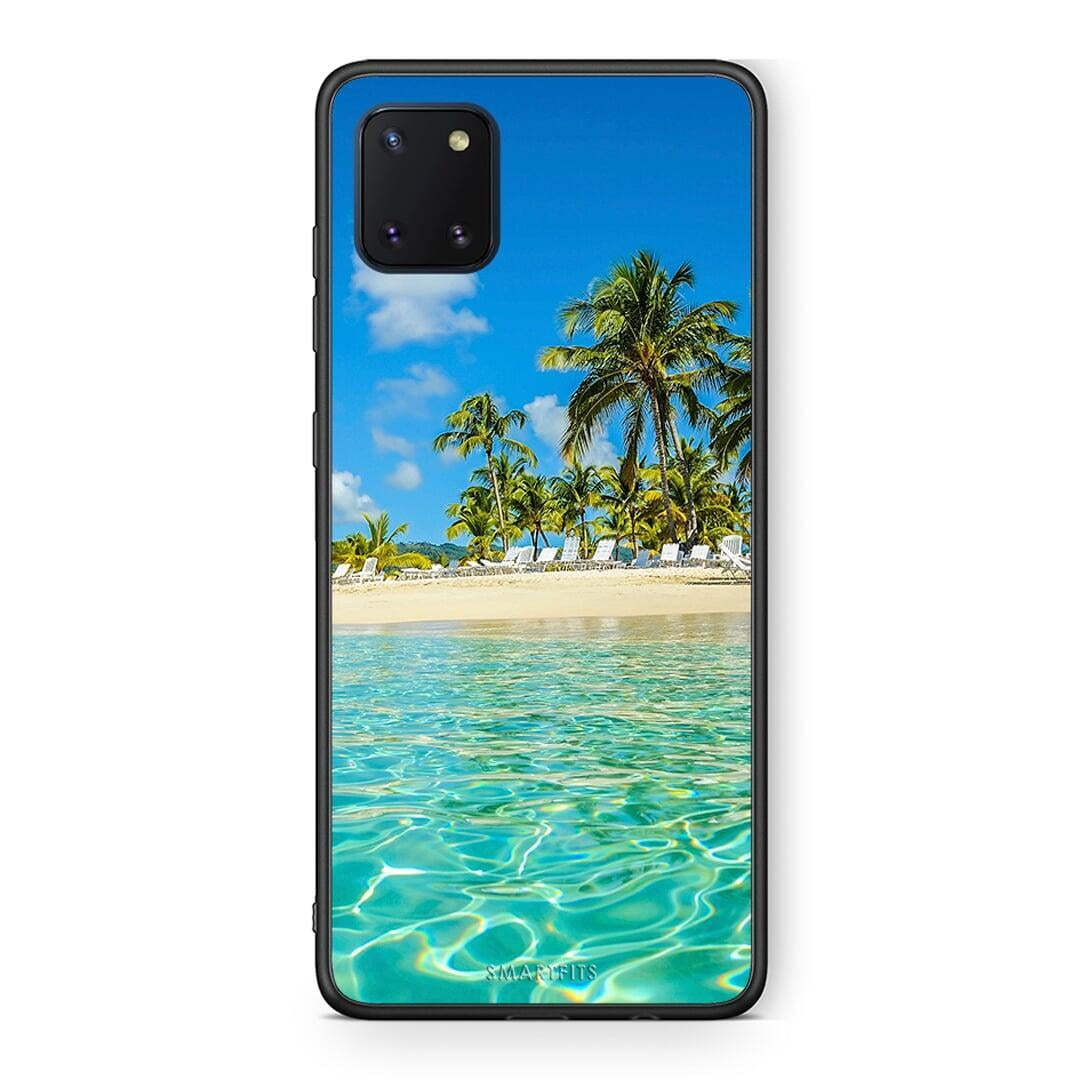 Samsung Note 10 Lite Tropical Vibes Θήκη από τη Smartfits με σχέδιο στο πίσω μέρος και μαύρο περίβλημα | Smartphone case with colorful back and black bezels by Smartfits