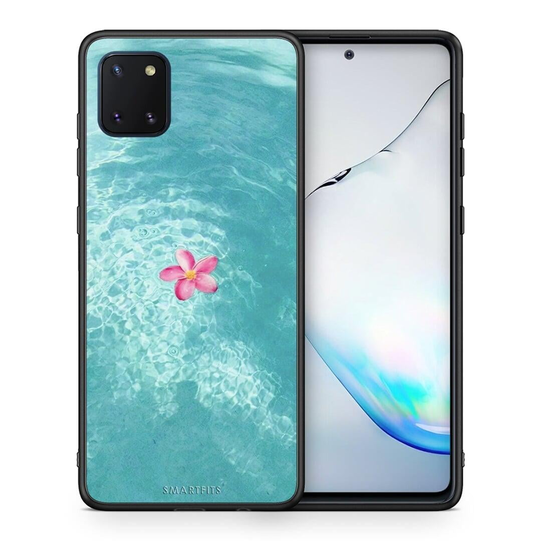 Θήκη Samsung Note 10 Lite Water Flower από τη Smartfits με σχέδιο στο πίσω μέρος και μαύρο περίβλημα | Samsung Note 10 Lite Water Flower case with colorful back and black bezels