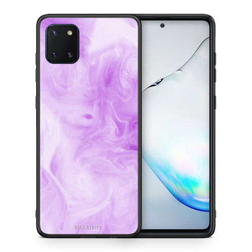 Θήκη Samsung Note 10 Lite Lavender Watercolor από τη Smartfits με σχέδιο στο πίσω μέρος και μαύρο περίβλημα | Samsung Note 10 Lite Lavender Watercolor case with colorful back and black bezels