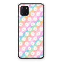 Thumbnail for Samsung Note 10 Lite White Daisies θήκη από τη Smartfits με σχέδιο στο πίσω μέρος και μαύρο περίβλημα | Smartphone case with colorful back and black bezels by Smartfits