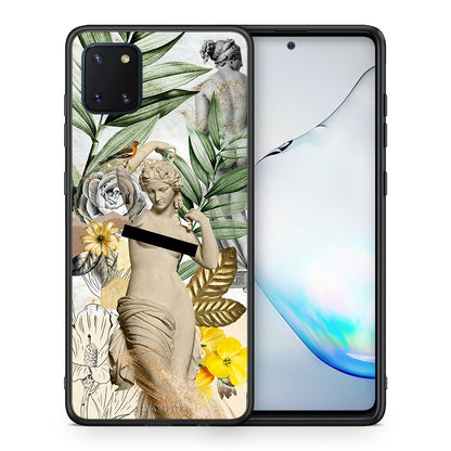 Θήκη Samsung Note 10 Lite Woman Statue από τη Smartfits με σχέδιο στο πίσω μέρος και μαύρο περίβλημα | Samsung Note 10 Lite Woman Statue case with colorful back and black bezels