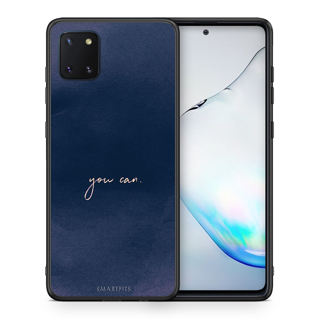 Θήκη Samsung Note 10 Lite You Can από τη Smartfits με σχέδιο στο πίσω μέρος και μαύρο περίβλημα | Samsung Note 10 Lite You Can case with colorful back and black bezels