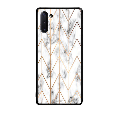 44 - Samsung Note 10  Gold Geometric Marble case, cover, bumper