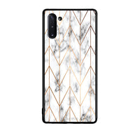 Thumbnail for 44 - Samsung Note 10  Gold Geometric Marble case, cover, bumper