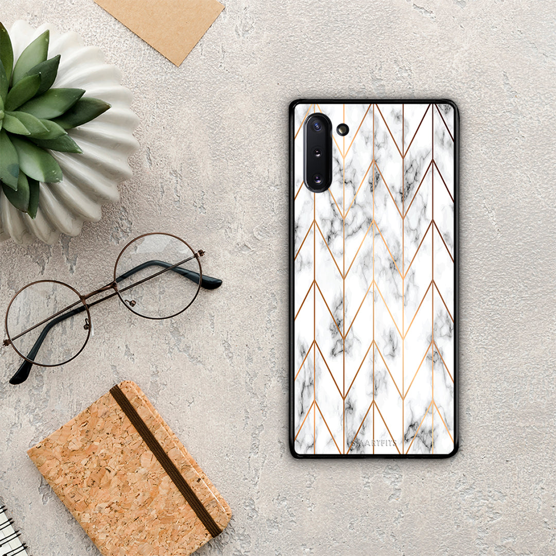 Marble Gold Geometric - Samsung Galaxy Note 10 θήκη