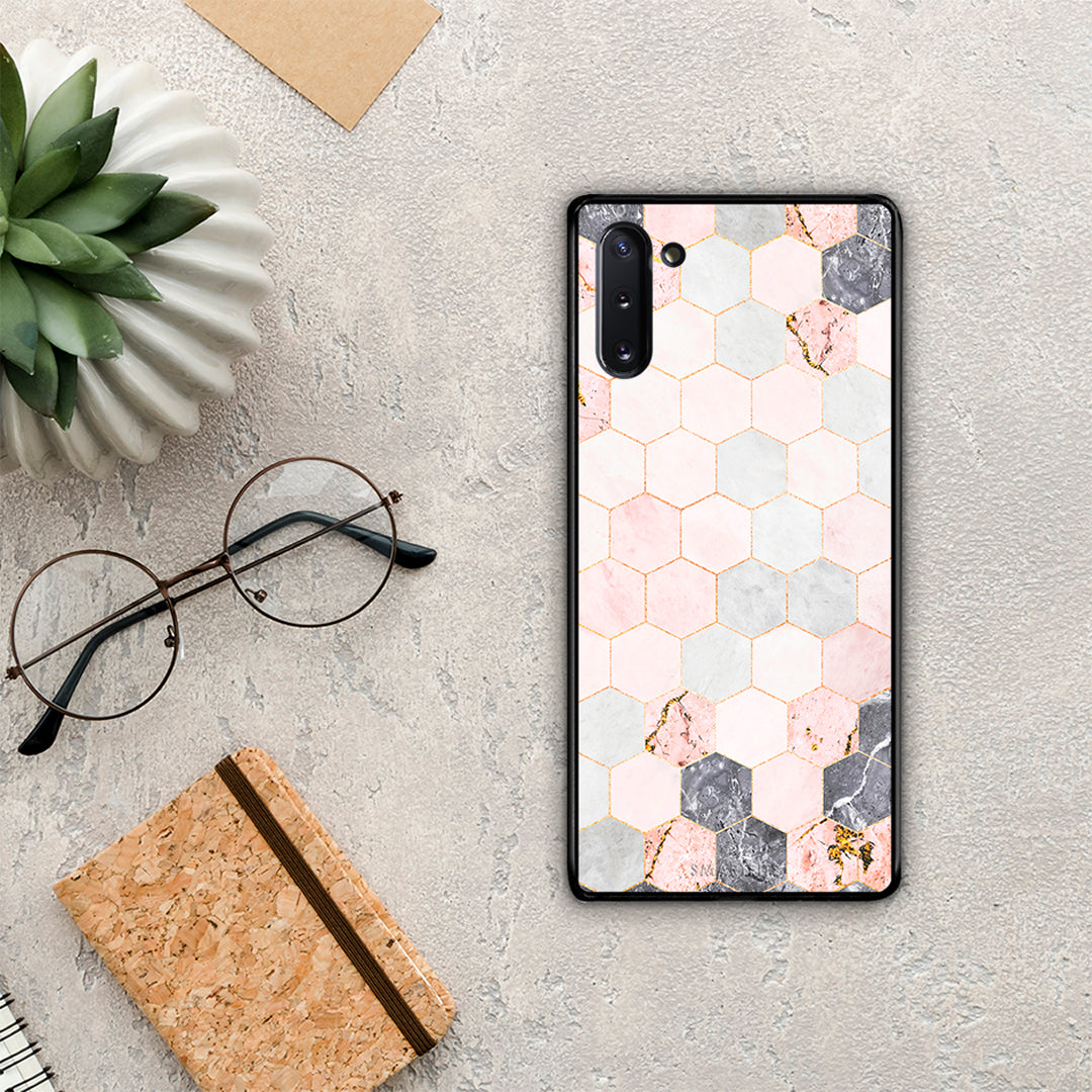 Marble Hexagon Pink - Samsung Galaxy Note 10 θήκη