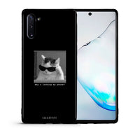 Thumbnail for Θήκη Samsung Note 10 Meme Cat από τη Smartfits με σχέδιο στο πίσω μέρος και μαύρο περίβλημα | Samsung Note 10 Meme Cat case with colorful back and black bezels