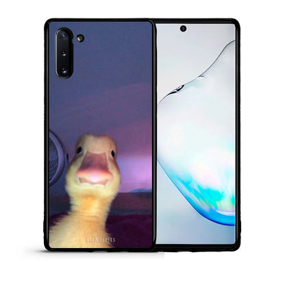 Θήκη Samsung Note 10 Meme Duck από τη Smartfits με σχέδιο στο πίσω μέρος και μαύρο περίβλημα | Samsung Note 10 Meme Duck case with colorful back and black bezels