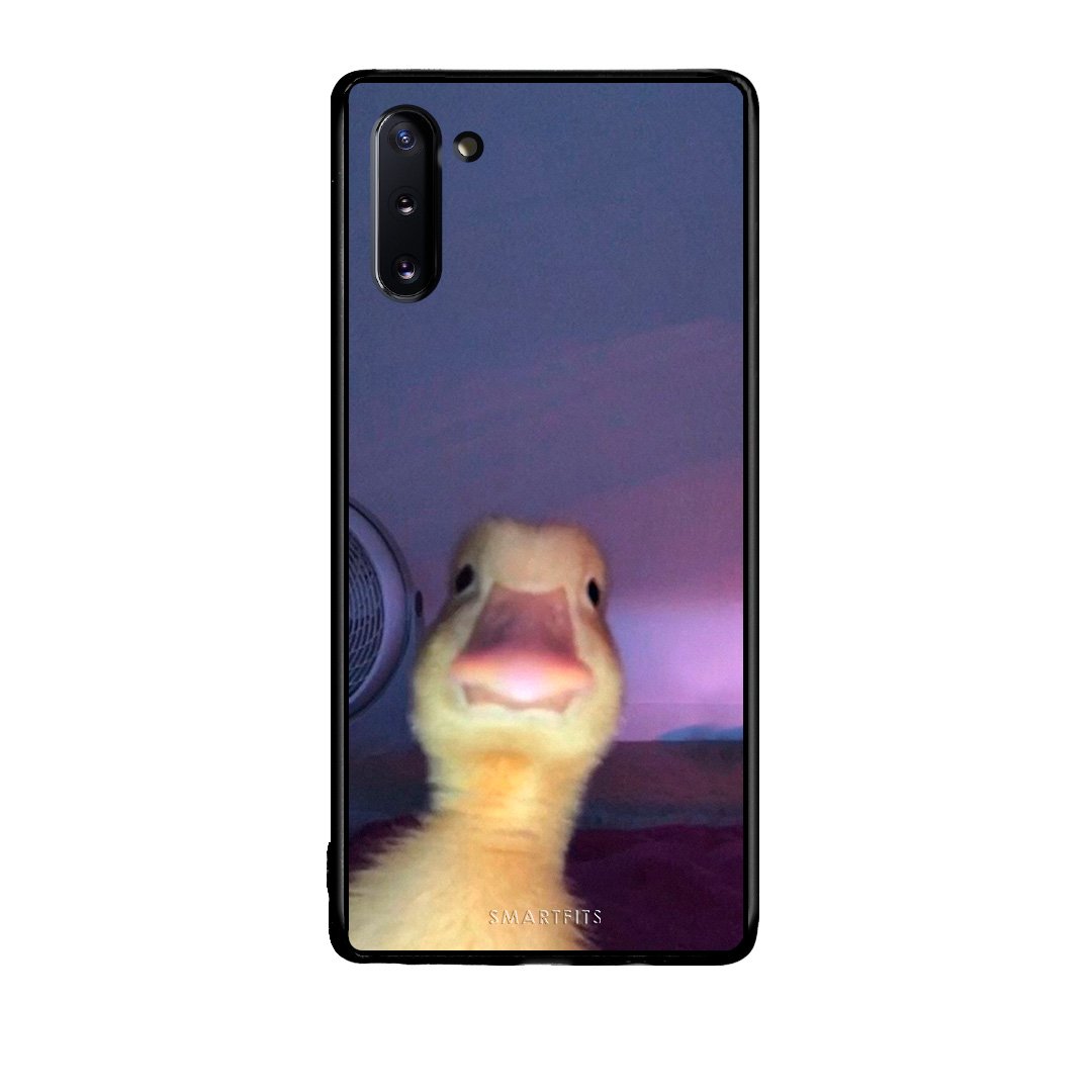 Samsung Note 10 Meme Duck θήκη από τη Smartfits με σχέδιο στο πίσω μέρος και μαύρο περίβλημα | Smartphone case with colorful back and black bezels by Smartfits