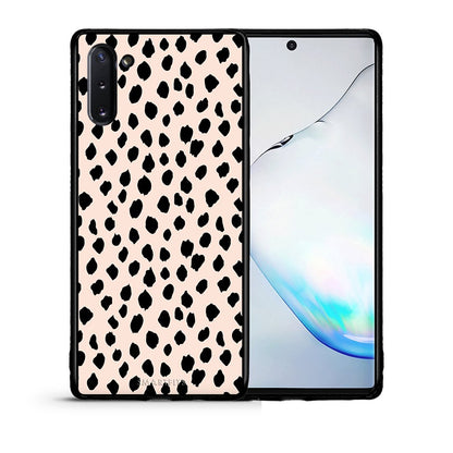 Θήκη Samsung Note 10 New Polka Dots από τη Smartfits με σχέδιο στο πίσω μέρος και μαύρο περίβλημα | Samsung Note 10 New Polka Dots case with colorful back and black bezels