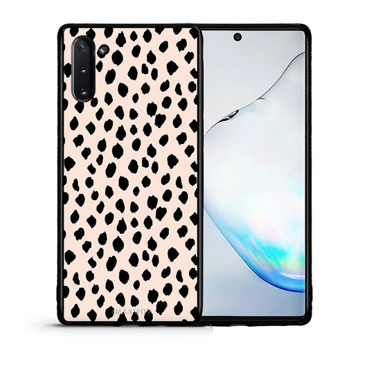 Θήκη Samsung Note 10 New Polka Dots από τη Smartfits με σχέδιο στο πίσω μέρος και μαύρο περίβλημα | Samsung Note 10 New Polka Dots case with colorful back and black bezels