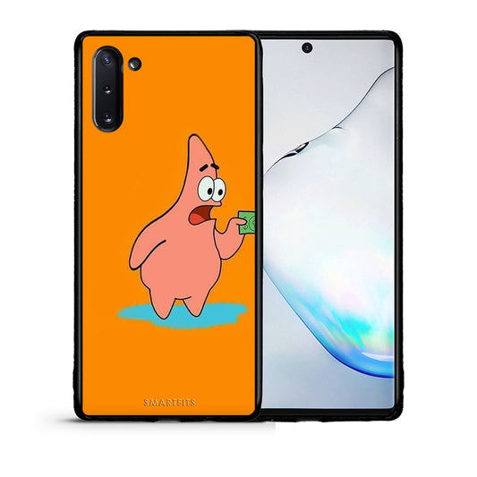 Θήκη Αγίου Βαλεντίνου Samsung Note 10 No Money 1 από τη Smartfits με σχέδιο στο πίσω μέρος και μαύρο περίβλημα | Samsung Note 10 No Money 1 case with colorful back and black bezels