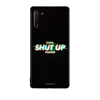 Thumbnail for Samsung Note 10 OMG ShutUp θήκη από τη Smartfits με σχέδιο στο πίσω μέρος και μαύρο περίβλημα | Smartphone case with colorful back and black bezels by Smartfits