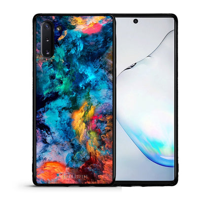 Θήκη Samsung Note 10 Crayola Paint από τη Smartfits με σχέδιο στο πίσω μέρος και μαύρο περίβλημα | Samsung Note 10 Crayola Paint case with colorful back and black bezels