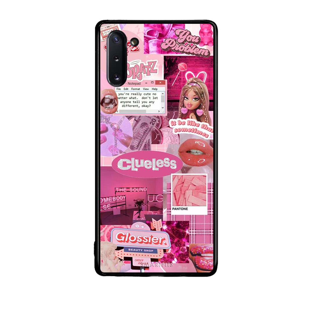 Samsung Note 10 Pink Love Θήκη Αγίου Βαλεντίνου από τη Smartfits με σχέδιο στο πίσω μέρος και μαύρο περίβλημα | Smartphone case with colorful back and black bezels by Smartfits