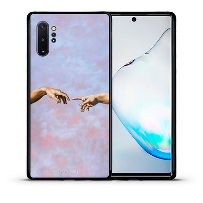 Θήκη Samsung Note 10+ Adam Hand από τη Smartfits με σχέδιο στο πίσω μέρος και μαύρο περίβλημα | Samsung Note 10+ Adam Hand case with colorful back and black bezels