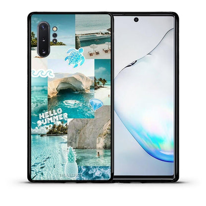 Θήκη Samsung Note 10+ Aesthetic Summer από τη Smartfits με σχέδιο στο πίσω μέρος και μαύρο περίβλημα | Samsung Note 10+ Aesthetic Summer case with colorful back and black bezels