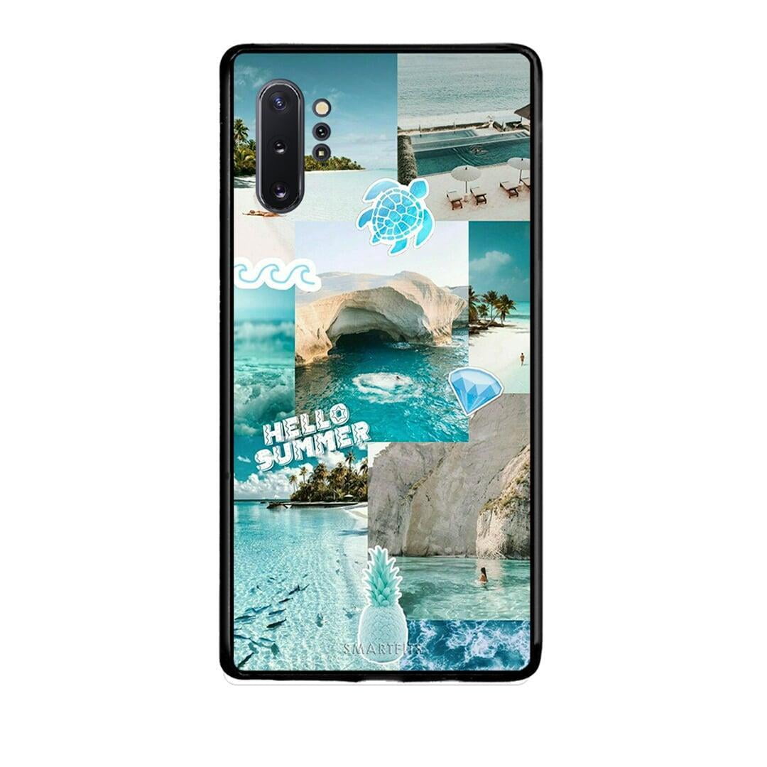 Samsung Note 10+ Aesthetic Summer Θήκη από τη Smartfits με σχέδιο στο πίσω μέρος και μαύρο περίβλημα | Smartphone case with colorful back and black bezels by Smartfits