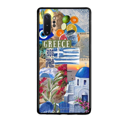 Samsung Note 10+ All Greek Θήκη από τη Smartfits με σχέδιο στο πίσω μέρος και μαύρο περίβλημα | Smartphone case with colorful back and black bezels by Smartfits