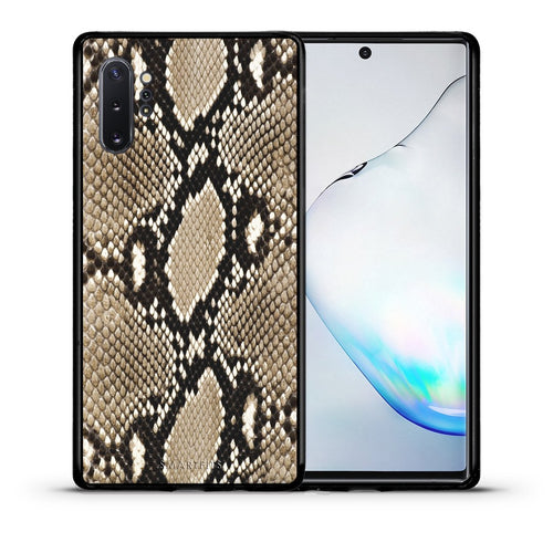 Θήκη Samsung Note 10+ Fashion Snake Animal από τη Smartfits με σχέδιο στο πίσω μέρος και μαύρο περίβλημα | Samsung Note 10+ Fashion Snake Animal case with colorful back and black bezels