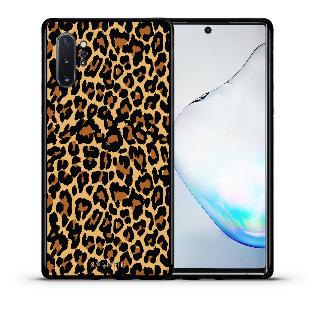Θήκη Samsung Note 10+ Leopard Animal από τη Smartfits με σχέδιο στο πίσω μέρος και μαύρο περίβλημα | Samsung Note 10+ Leopard Animal case with colorful back and black bezels