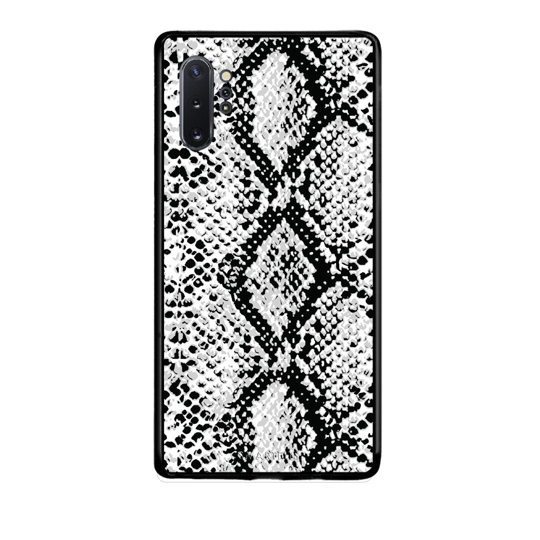24 - Samsung Note 10+ White Snake Animal case, cover, bumper
