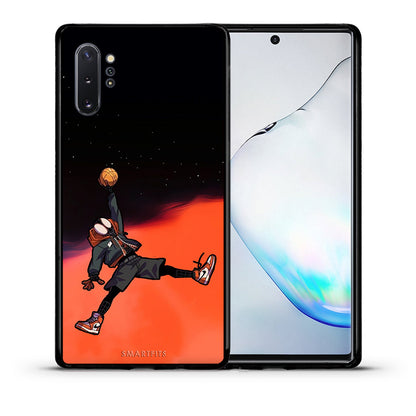 Θήκη Samsung Note 10+ Basketball Hero από τη Smartfits με σχέδιο στο πίσω μέρος και μαύρο περίβλημα | Samsung Note 10+ Basketball Hero case with colorful back and black bezels