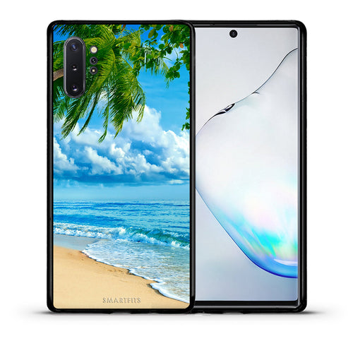Θήκη Samsung Note 10+ Beautiful Beach από τη Smartfits με σχέδιο στο πίσω μέρος και μαύρο περίβλημα | Samsung Note 10+ Beautiful Beach case with colorful back and black bezels