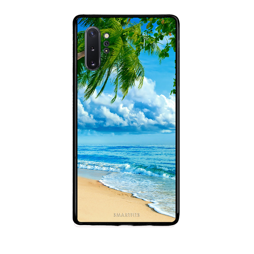 Samsung Note 10+ Beautiful Beach θήκη από τη Smartfits με σχέδιο στο πίσω μέρος και μαύρο περίβλημα | Smartphone case with colorful back and black bezels by Smartfits