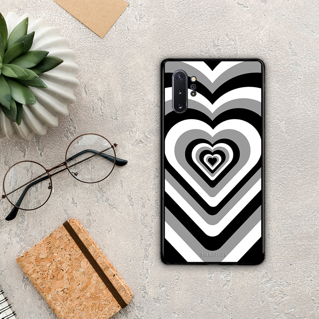 Black Hearts - Samsung Galaxy Note 10+ θήκη