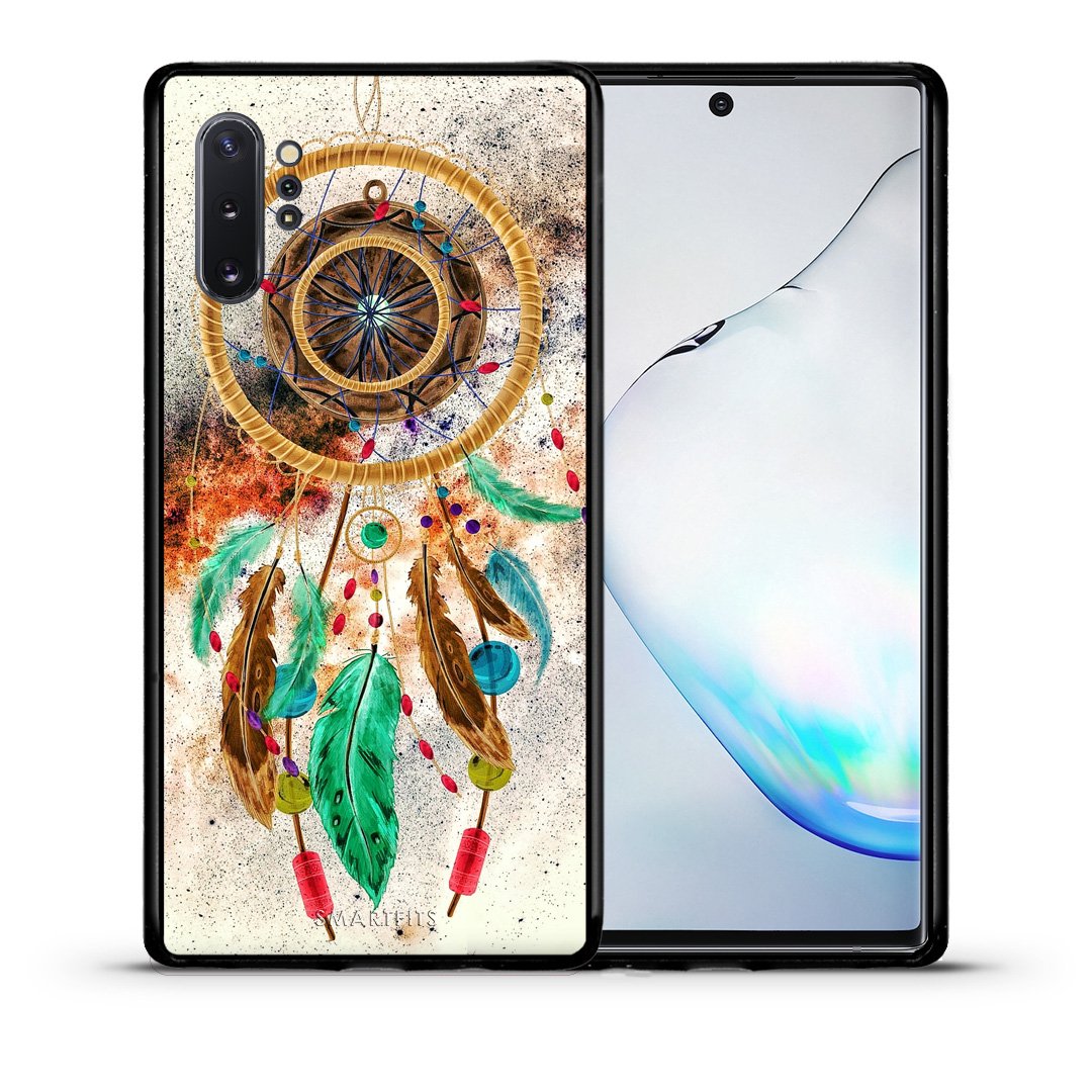 Θήκη Samsung Note 10+ DreamCatcher Boho από τη Smartfits με σχέδιο στο πίσω μέρος και μαύρο περίβλημα | Samsung Note 10+ DreamCatcher Boho case with colorful back and black bezels