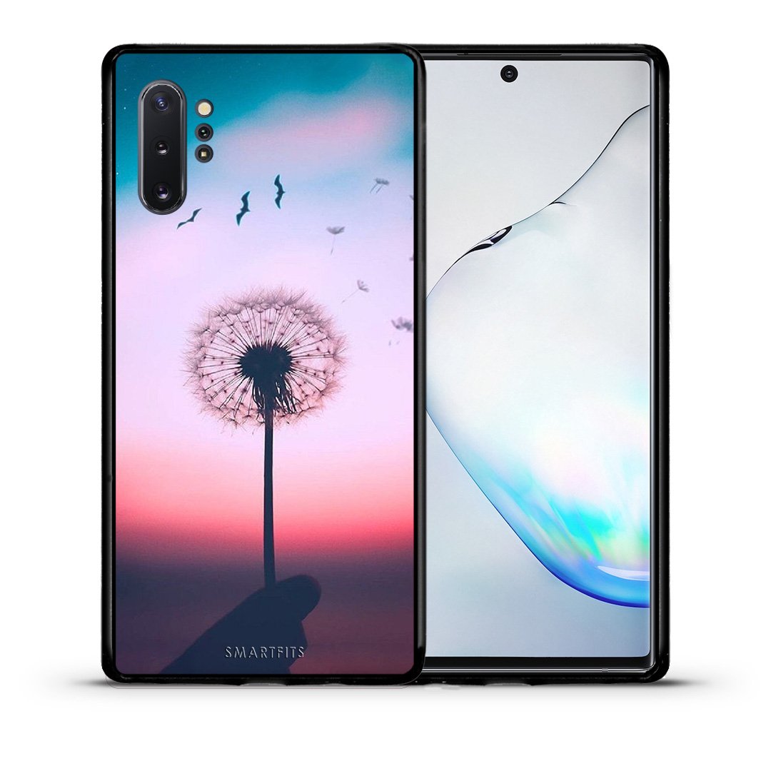 Θήκη Samsung Note 10+ Wish Boho από τη Smartfits με σχέδιο στο πίσω μέρος και μαύρο περίβλημα | Samsung Note 10+ Wish Boho case with colorful back and black bezels