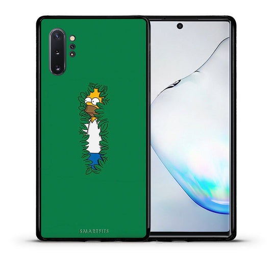 Θήκη Αγίου Βαλεντίνου Samsung Note 10+ Bush Man από τη Smartfits με σχέδιο στο πίσω μέρος και μαύρο περίβλημα | Samsung Note 10+ Bush Man case with colorful back and black bezels