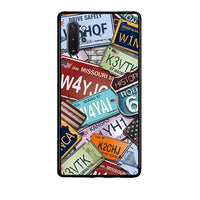 Thumbnail for Samsung Note 10+ Car Plates θήκη από τη Smartfits με σχέδιο στο πίσω μέρος και μαύρο περίβλημα | Smartphone case with colorful back and black bezels by Smartfits