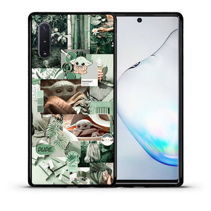 Θήκη Αγίου Βαλεντίνου Samsung Note 10+ Collage Dude από τη Smartfits με σχέδιο στο πίσω μέρος και μαύρο περίβλημα | Samsung Note 10+ Collage Dude case with colorful back and black bezels