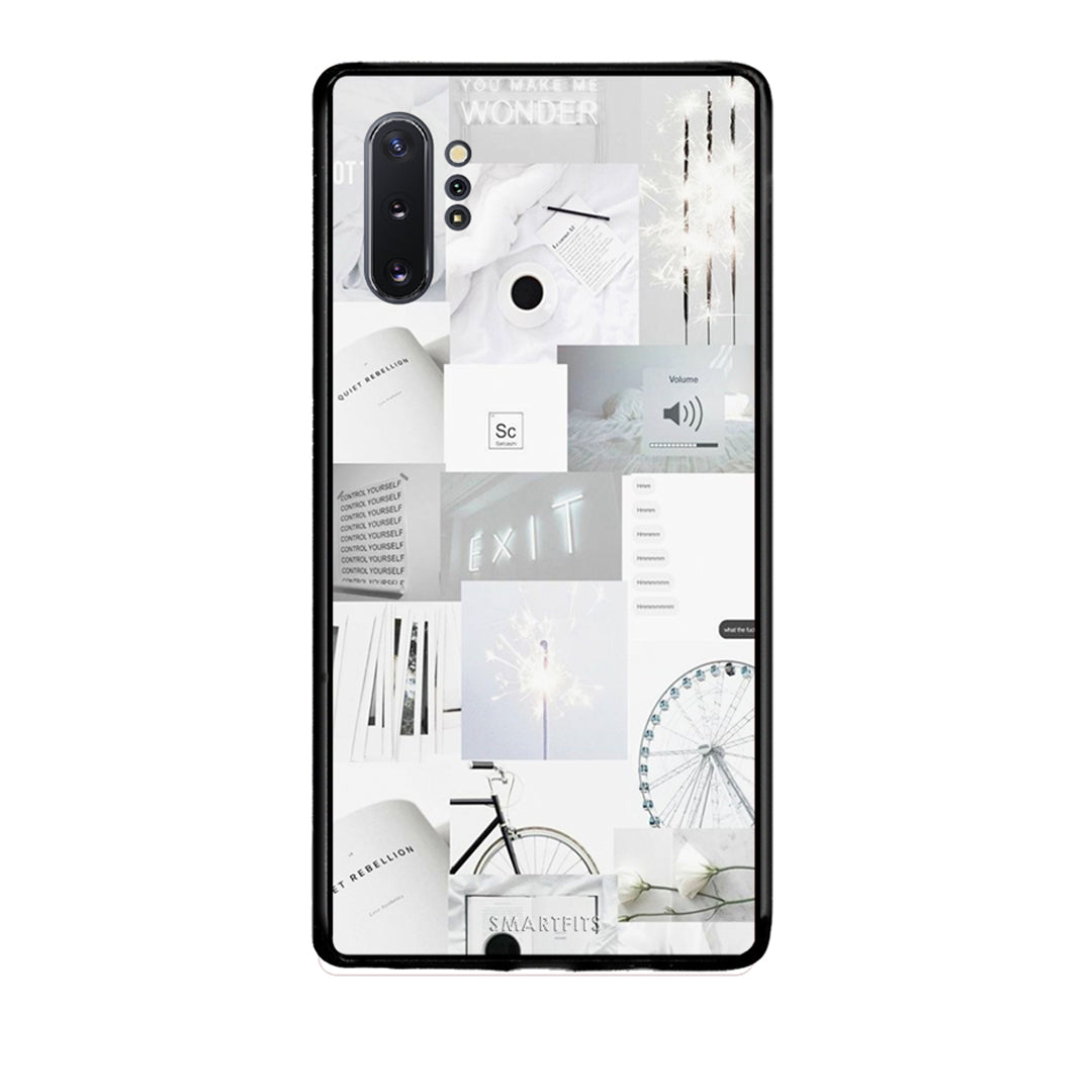 Samsung Note 10+ Collage Make Me Wonder Θήκη Αγίου Βαλεντίνου από τη Smartfits με σχέδιο στο πίσω μέρος και μαύρο περίβλημα | Smartphone case with colorful back and black bezels by Smartfits