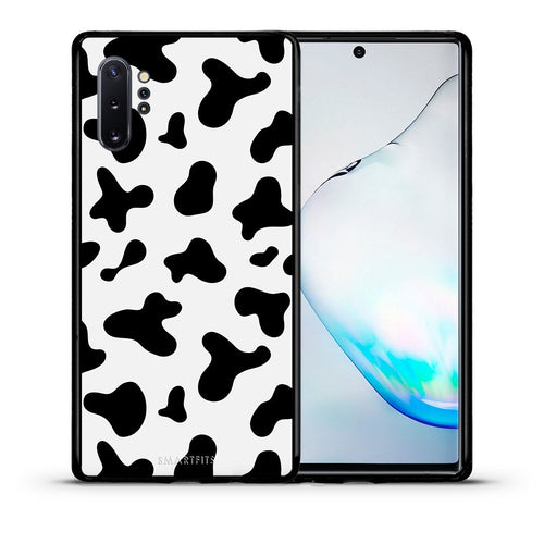 Θήκη Samsung Note 10+ Cow Print από τη Smartfits με σχέδιο στο πίσω μέρος και μαύρο περίβλημα | Samsung Note 10+ Cow Print case with colorful back and black bezels